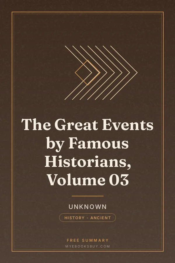 Cover of The Great Events by Famous Historians, Volume 03