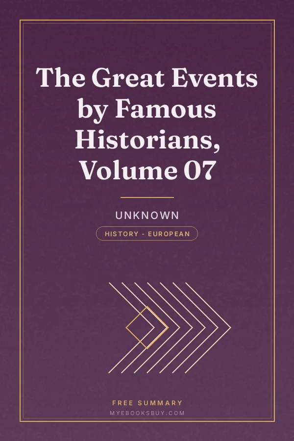 Cover of The Great Events by Famous Historians, Volume 07