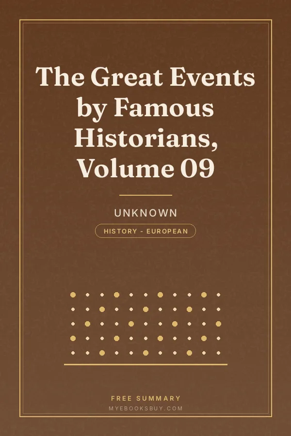 Cover of The Great Events by Famous Historians, Volume 09
