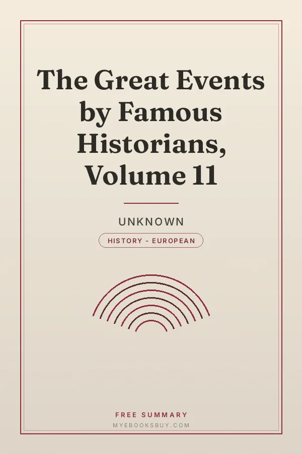 Cover of The Great Events by Famous Historians, Volume 11