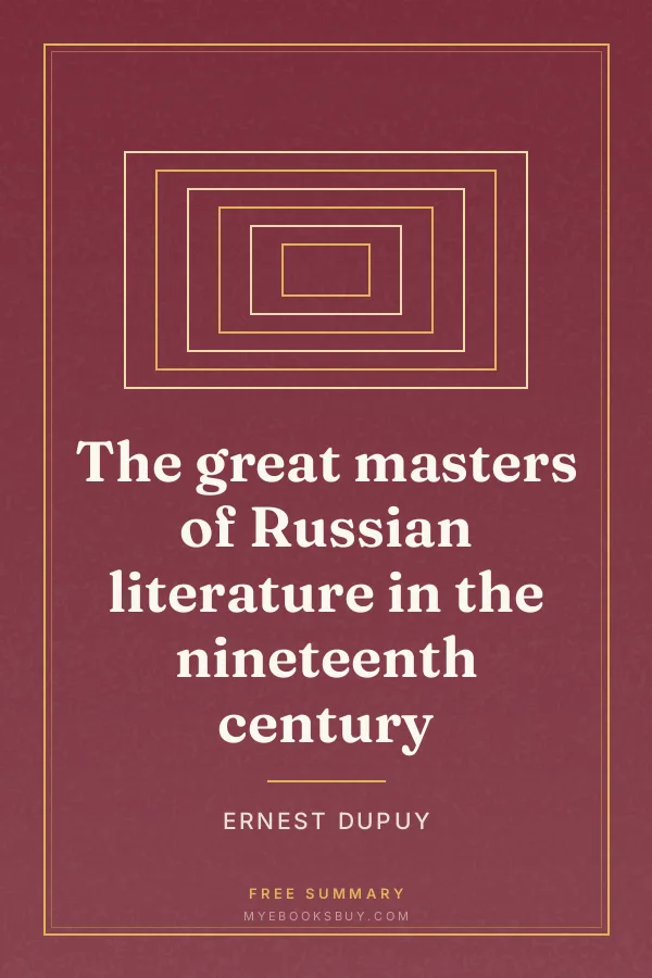 Cover of The great masters of Russian literature in the nineteenth century