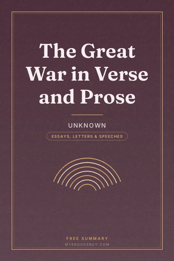 Cover of The Great War in Verse and Prose
