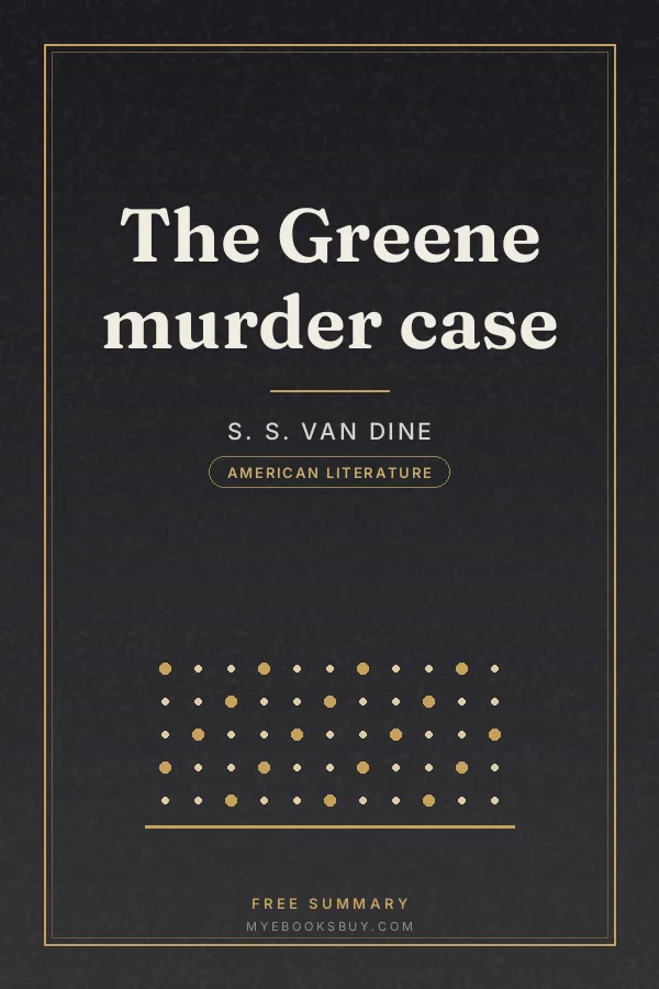 Cover of The Greene murder case