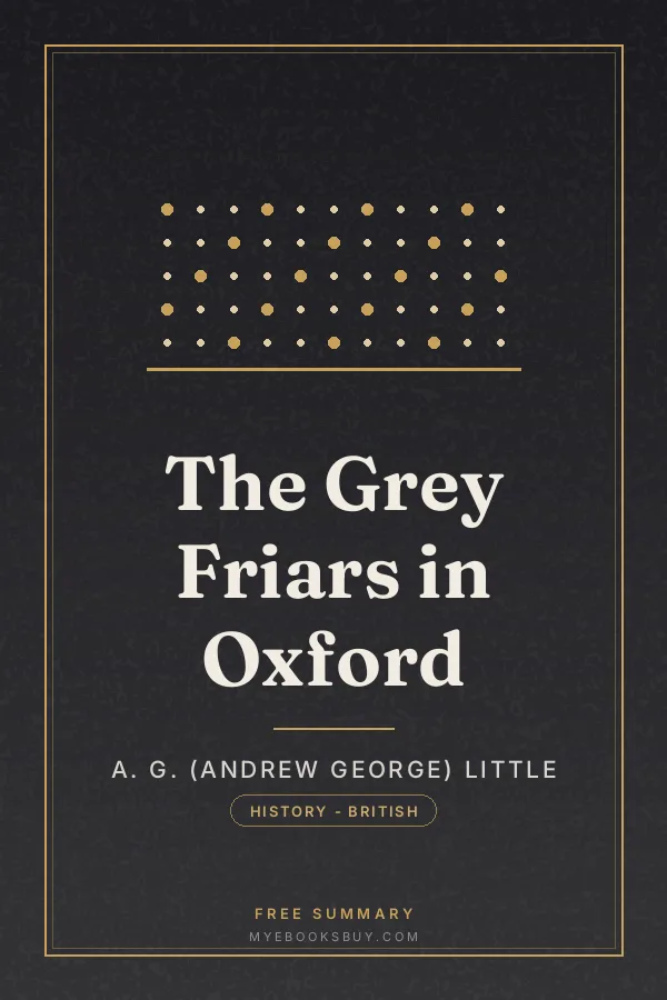 Cover of The Grey Friars in Oxford