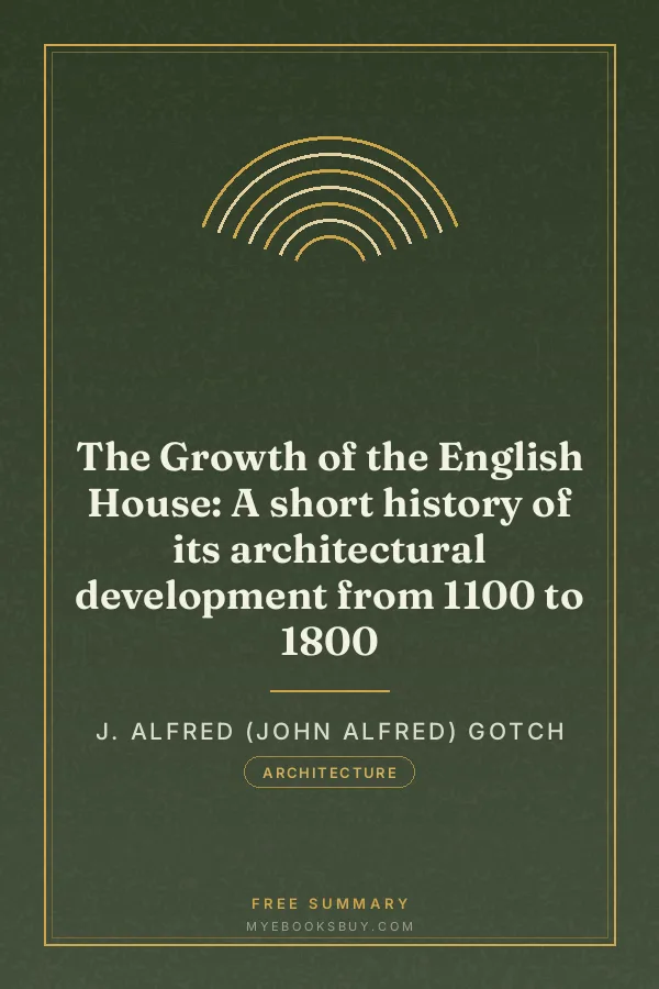 Cover of The Growth of the English House: A short history of its architectural development from 1100 to 1800