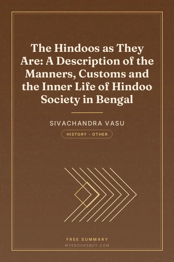 Cover of The Hindoos as They Are: A Description of the Manners, Customs and the Inner Life of Hindoo Society in Bengal