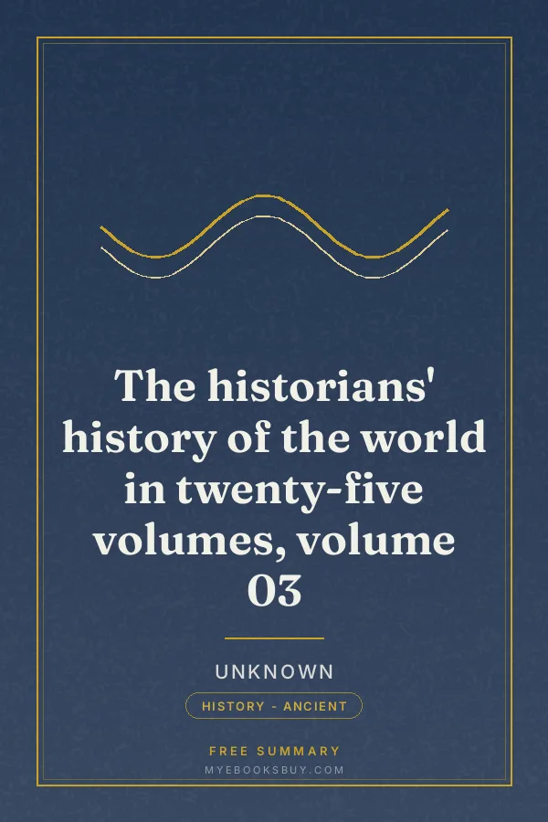 Cover of The historians' history of the world in twenty-five volumes, volume 03