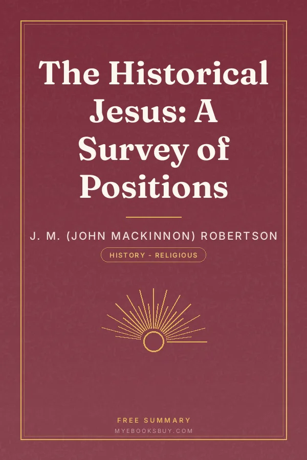 Cover of The Historical Jesus: A Survey of Positions