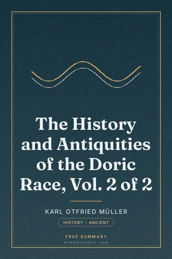 Cover of The History and Antiquities of the Doric Race, Vol. 2 of 2