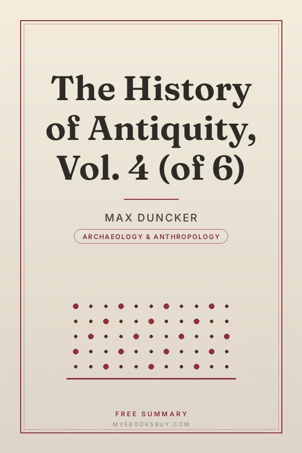 Cover of The History of Antiquity, Vol. 4 (of 6)