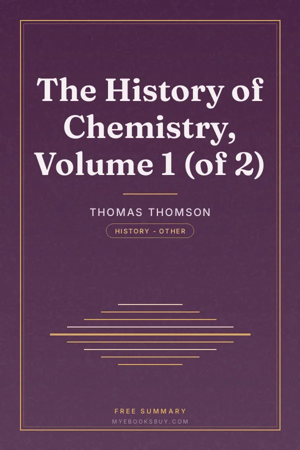 Cover of The History of Chemistry, Volume 1 (of 2)