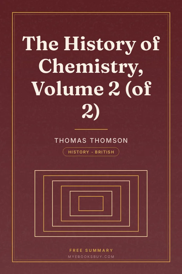 Cover of The History of Chemistry, Volume 2 (of 2)