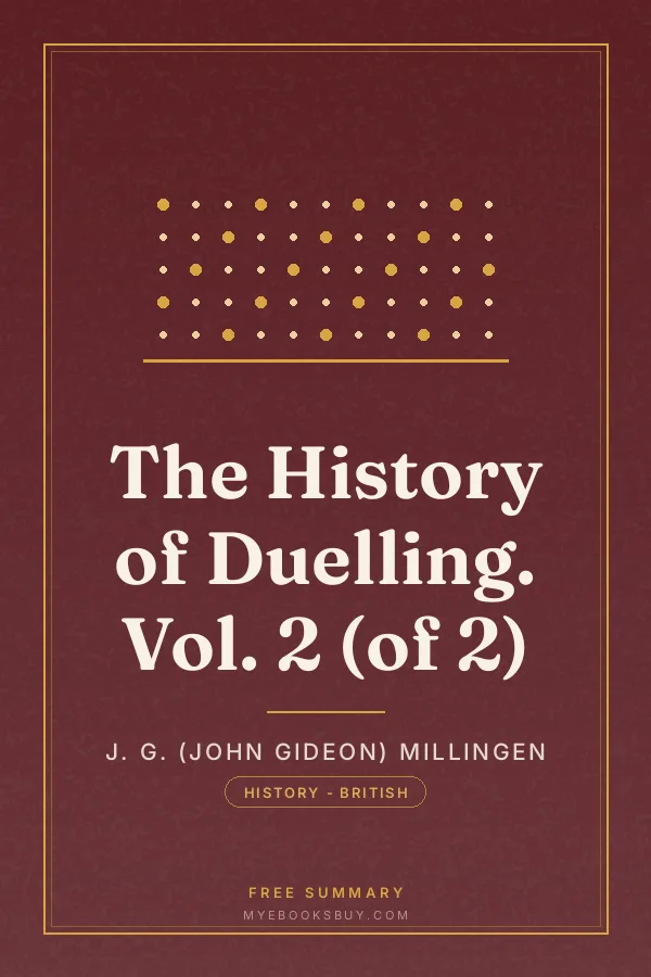 Cover of The History of Duelling. Vol. 2 (of 2)
