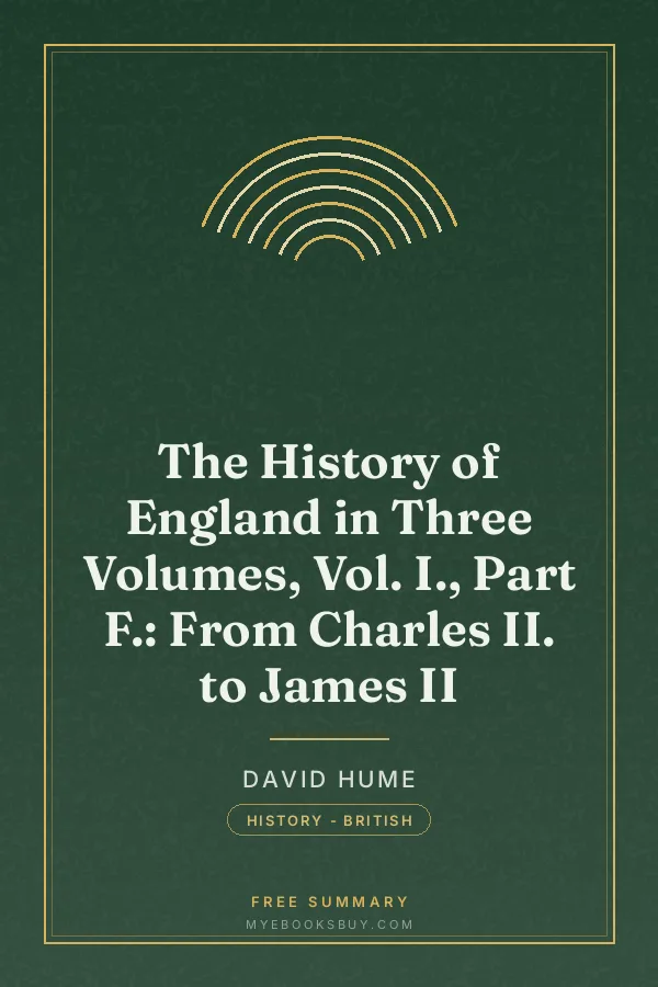 Cover of The History of England in Three Volumes, Vol. I., Part F.: From Charles II. to James II