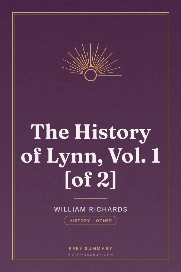 Cover of The History of Lynn, Vol. 1 [of 2]
