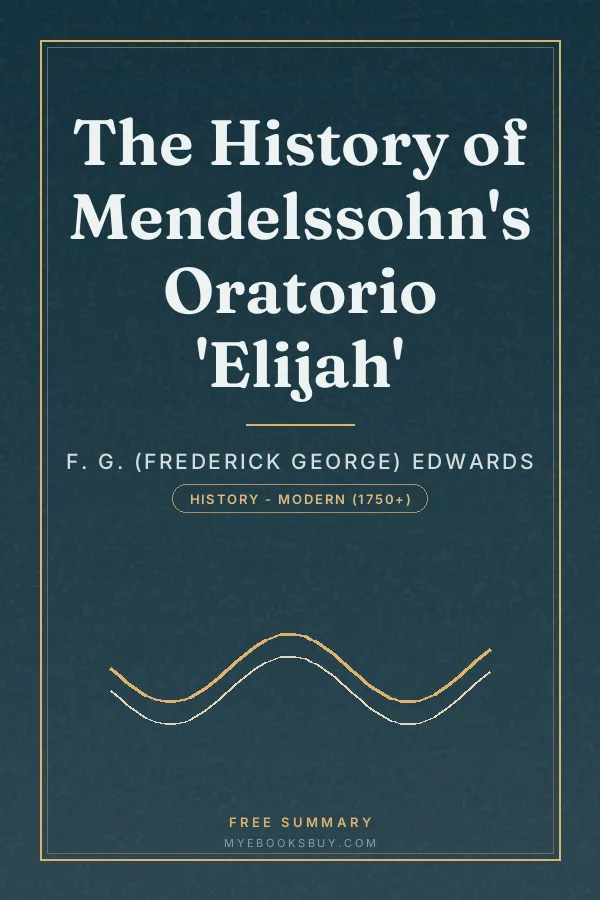 Cover of The History of Mendelssohn's Oratorio 'Elijah'