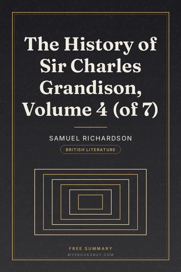 Cover of The History of Sir Charles Grandison, Volume 4 (of 7)