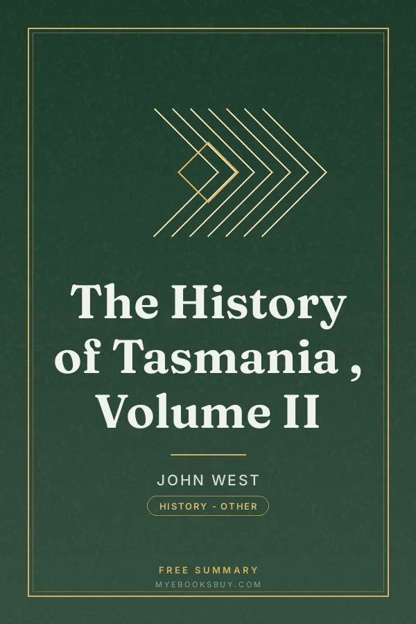 Cover of The History of Tasmania , Volume II