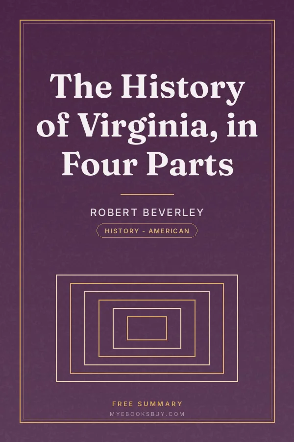 Cover of The History of Virginia, in Four Parts
