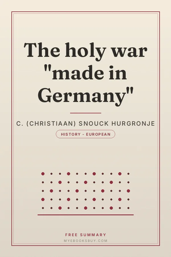 Cover of The holy war "made in Germany"