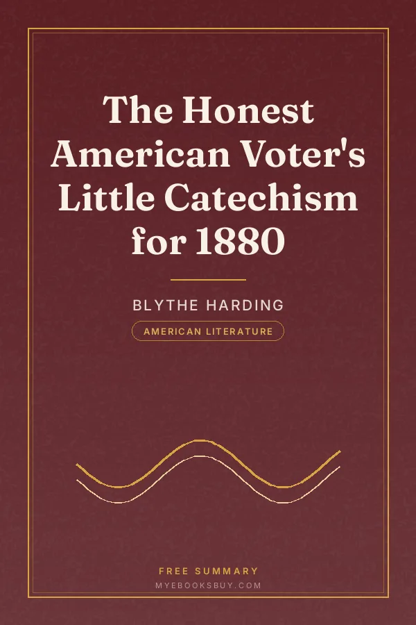 Cover of The Honest American Voter's Little Catechism for 1880