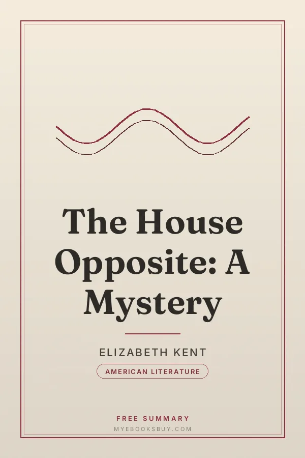 Cover of The House Opposite: A Mystery