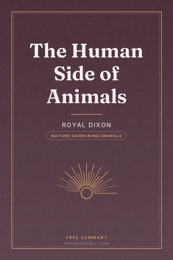 Cover of The Human Side of Animals