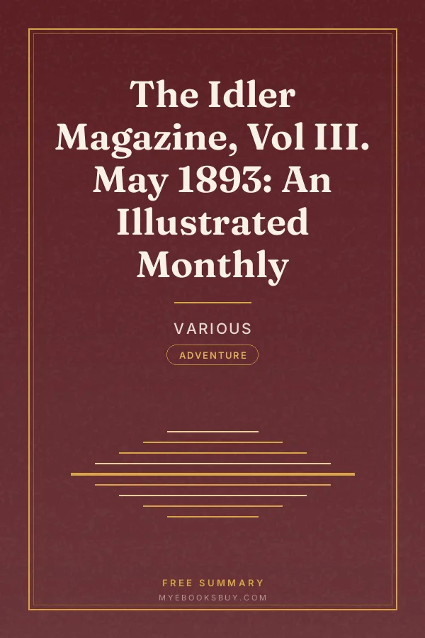 Cover of The Idler Magazine, Vol III. May 1893: An Illustrated Monthly