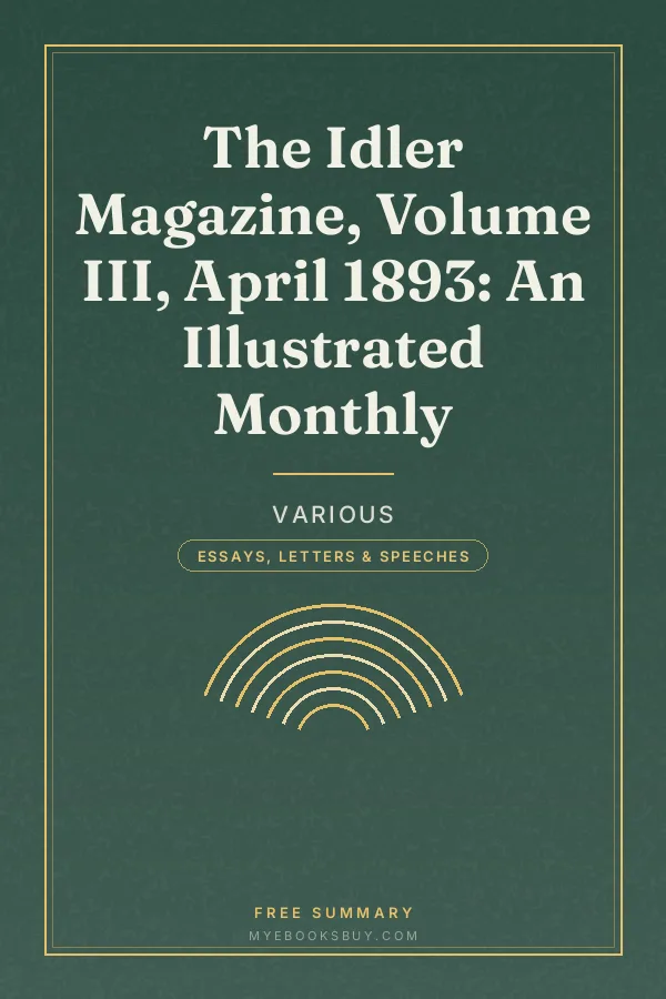 Cover of The Idler Magazine, Volume III, April 1893: An Illustrated Monthly