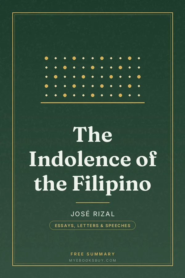 Cover of The Indolence of the Filipino
