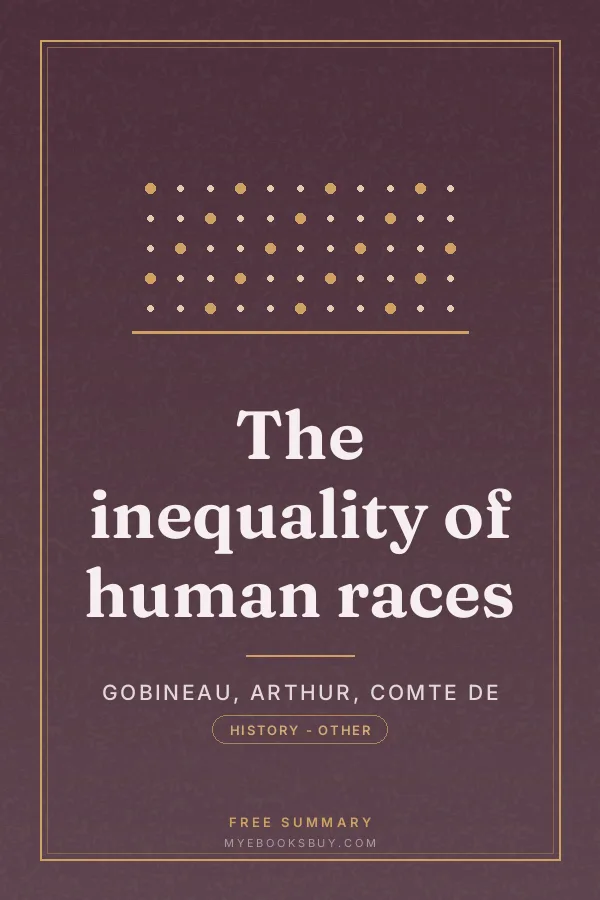Cover of The inequality of human races