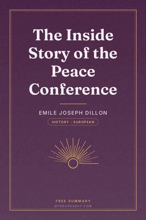 Cover of The Inside Story of the Peace Conference