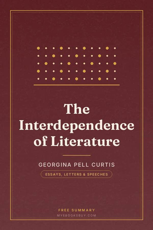 Cover of The Interdependence of Literature