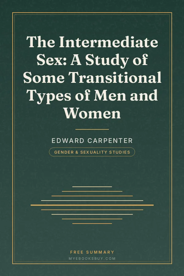 Cover of The Intermediate Sex: A Study of Some Transitional Types of Men and Women