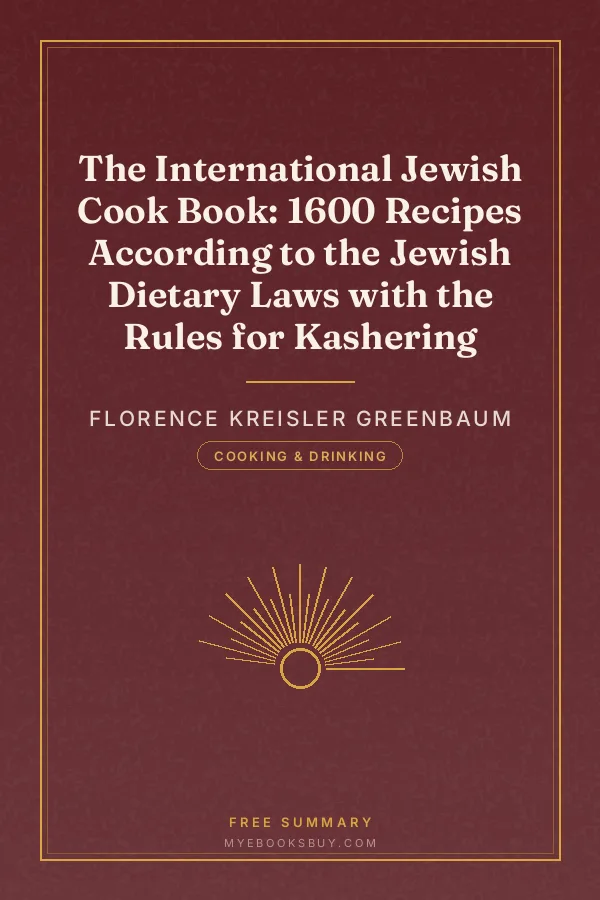 Cover of The International Jewish Cook Book: 1600 Recipes According to the Jewish Dietary Laws with the Rules for Kashering