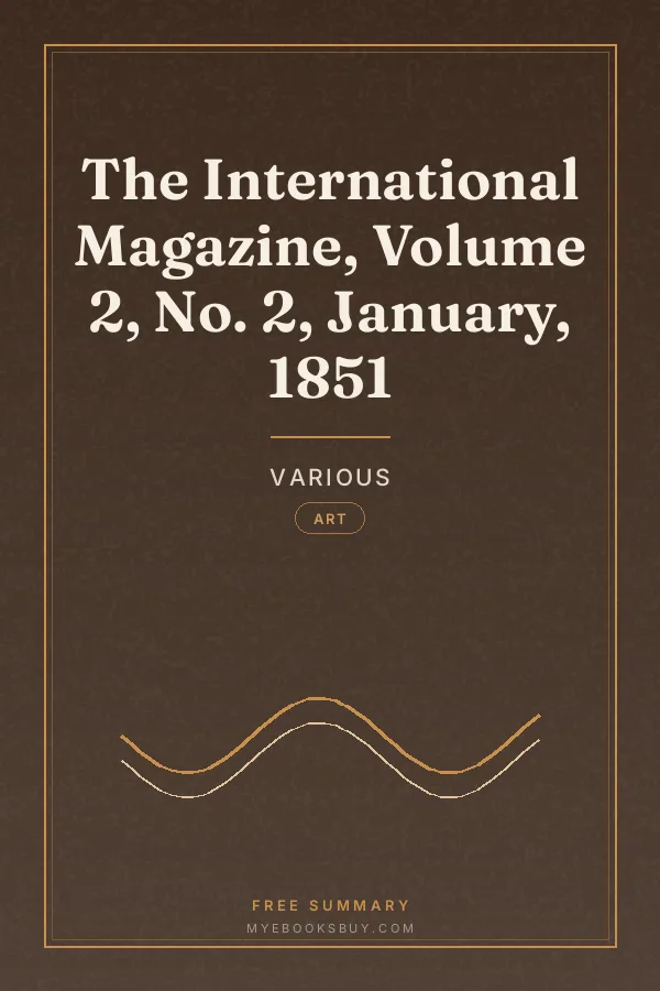 Cover of The International Magazine, Volume 2, No. 2, January, 1851