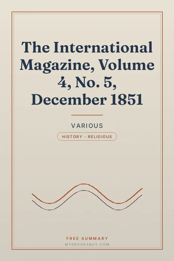 Cover of The International Magazine, Volume 4, No. 5, December 1851