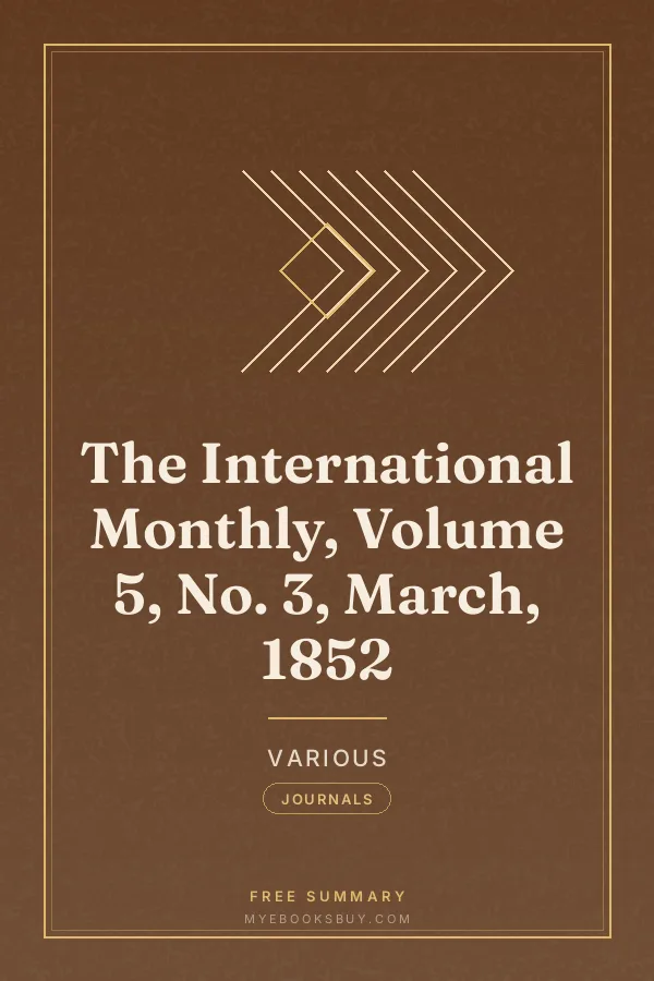 Cover of The International Monthly, Volume 5, No. 3, March, 1852
