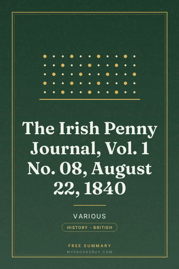 Cover of The Irish Penny Journal, Vol. 1 No. 08, August 22, 1840