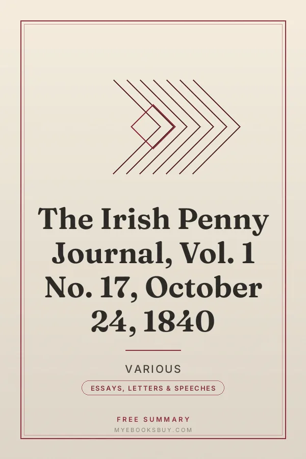 Cover of The Irish Penny Journal, Vol. 1 No. 17, October 24, 1840