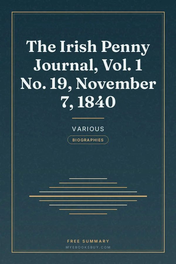 Cover of The Irish Penny Journal, Vol. 1 No. 19, November 7, 1840