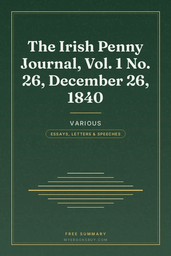 Cover of The Irish Penny Journal, Vol. 1 No. 26, December 26, 1840