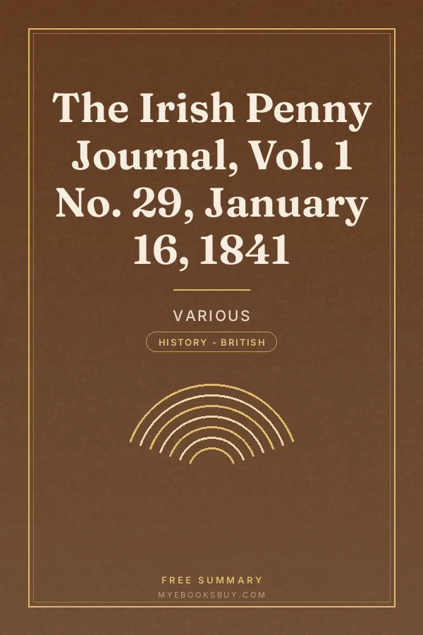 Cover of The Irish Penny Journal, Vol. 1 No. 29, January 16, 1841