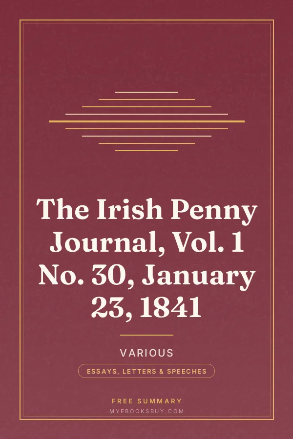 Cover of The Irish Penny Journal, Vol. 1 No. 30, January 23, 1841
