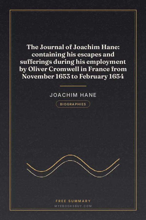Cover of The Journal of Joachim Hane: containing his escapes and sufferings during his employment by Oliver Cromwell in France from November 1653 to February 1654