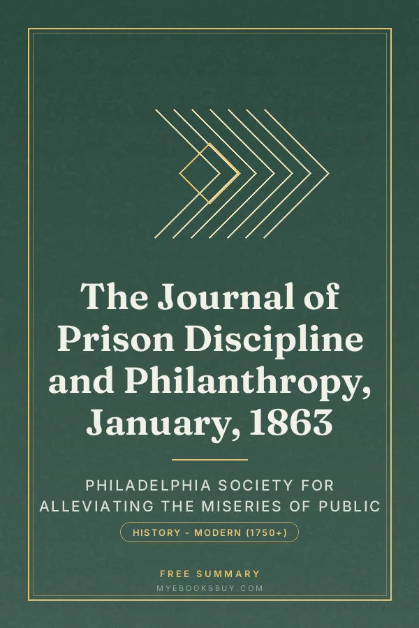 Cover of The Journal of Prison Discipline and Philanthropy, January, 1863