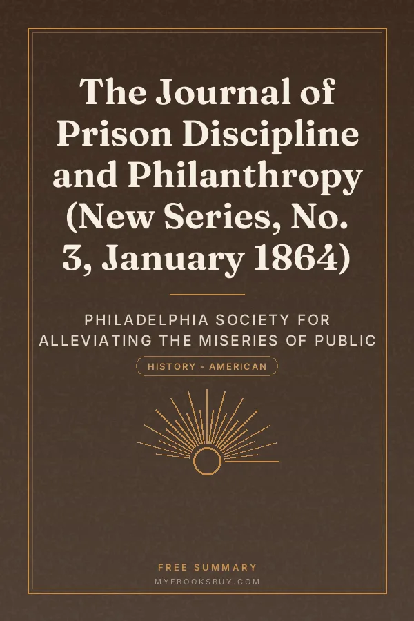 Cover of The Journal of Prison Discipline and Philanthropy (New Series, No. 3, January 1864)