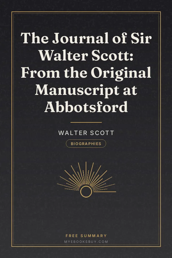 Cover of The Journal of Sir Walter Scott: From the Original Manuscript at Abbotsford