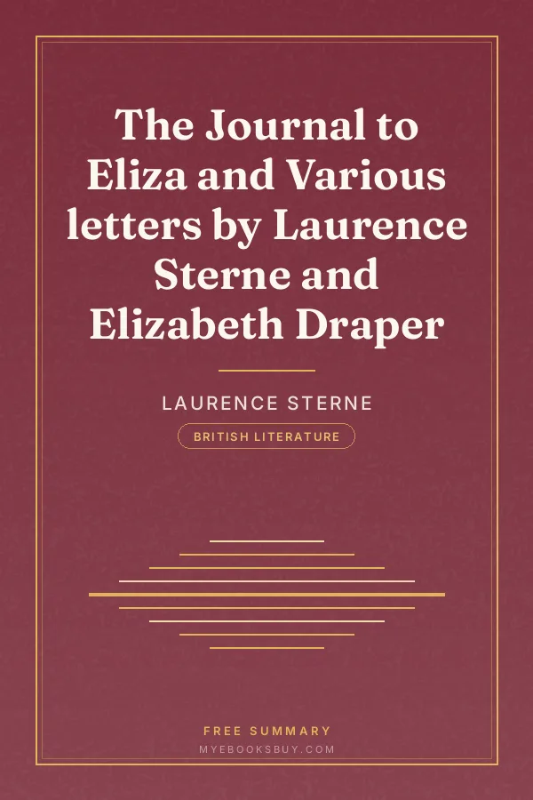 Cover of The Journal to Eliza and Various letters by Laurence Sterne and Elizabeth Draper