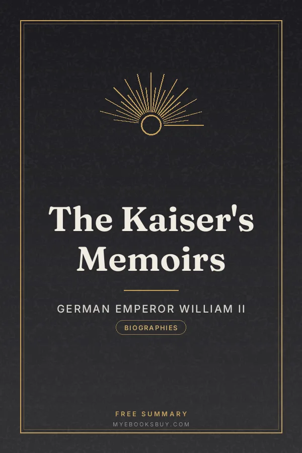 Cover of The Kaiser's Memoirs